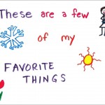 My favorite things, illustrations copyright Jennifer Ayers-Gould
